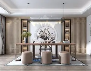 海东新中式风格茶室如何规划设计